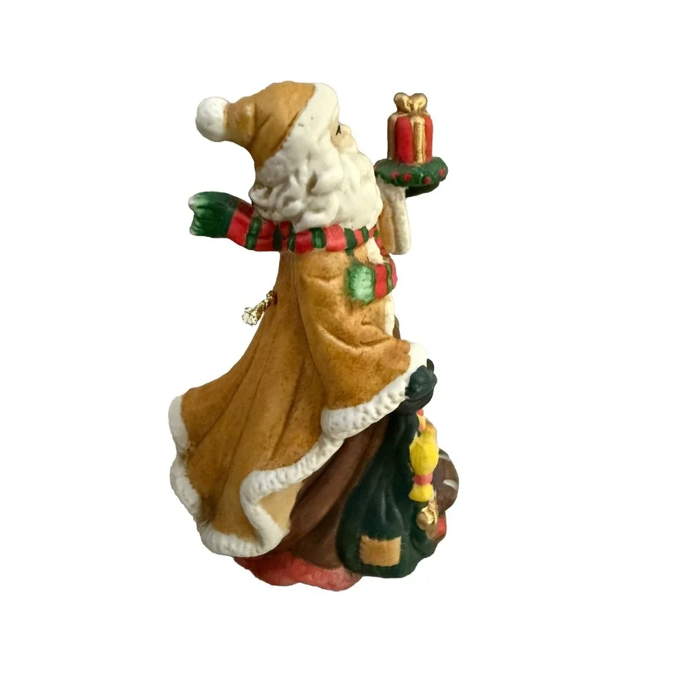Home Tends Porcelain Santa Dinner Bell 5